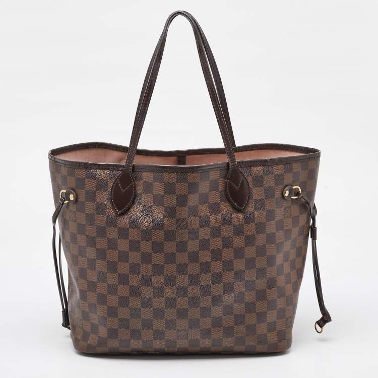 Pre Owned Louis Vuitton Damier Ebene Canvas Neverfull MM Bag