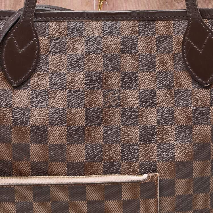 Pre Owned Louis Vuitton Damier Ebene Canvas Neverfull MM Bag