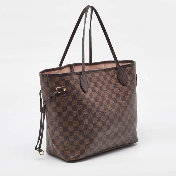 Pre Owned Louis Vuitton Damier Ebene Canvas Neverfull MM Bag