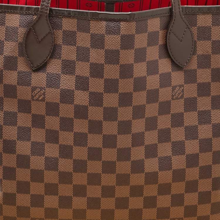Pre Owned Louis Vuitton Damier Ebene Canvas Neverfull GM Bag