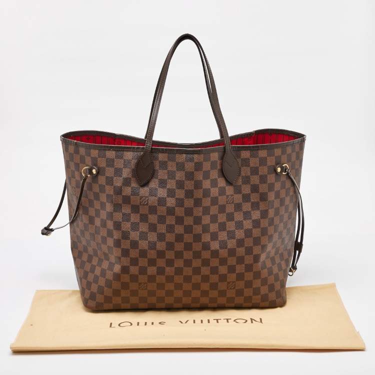 Pre Owned Louis Vuitton Damier Ebene Canvas Neverfull GM Bag
