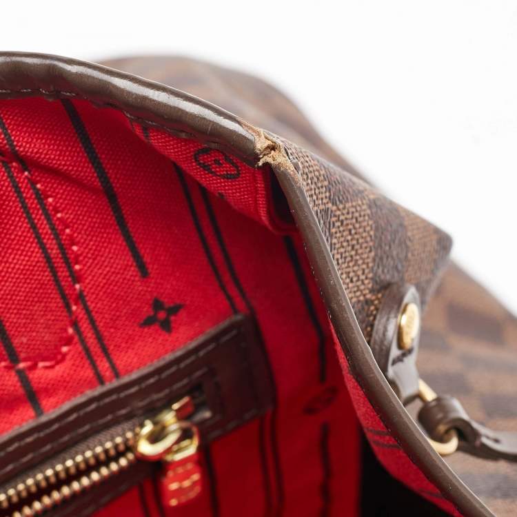 Pre Owned Louis Vuitton Damier Ebene Canvas Neverfull GM Bag