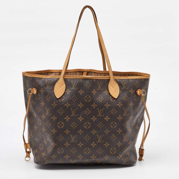 Pre Owned Louis Vuitton Monogram Canvas Neverfull MM Bag