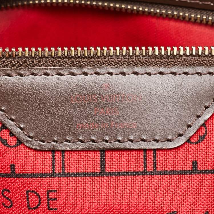 Pre Owned Louis Vuitton Damier Ebene Canvas Neverfull PM Bag