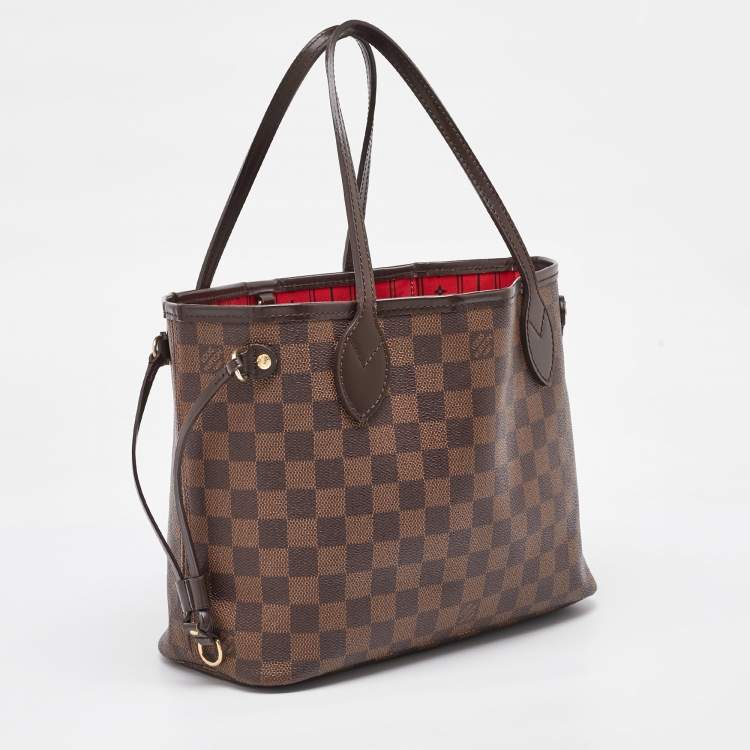 Pre Owned Louis Vuitton Damier Ebene Canvas Neverfull PM Bag