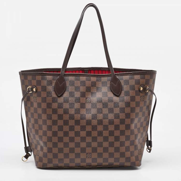 Pre Owned Louis Vuitton Damier Ebene Canvas Neverfull MM Bag