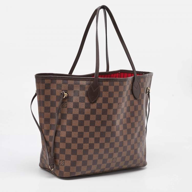 Pre Owned Louis Vuitton Damier Ebene Canvas Neverfull MM Bag