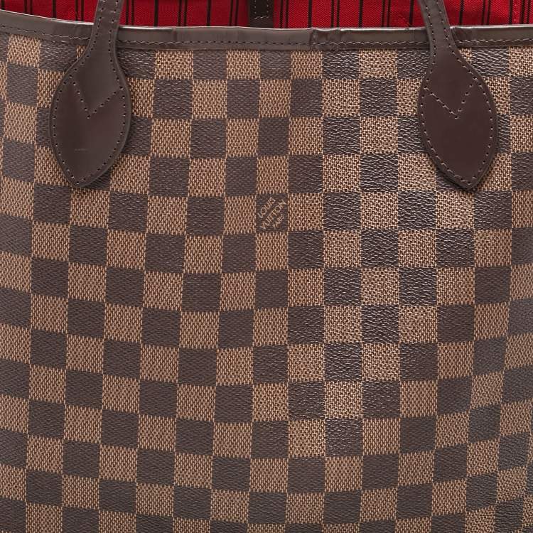 Pre Owned Louis Vuitton Damier Ebene Canvas Neverfull MM Bag