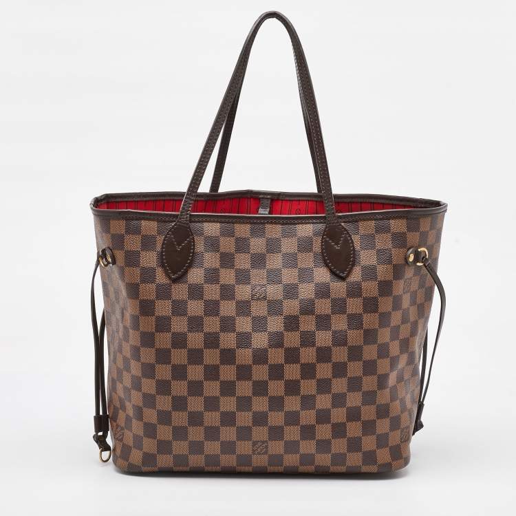 Pre Owned Louis Vuitton Damier Ebene Canvas Neverfull MM Bag
