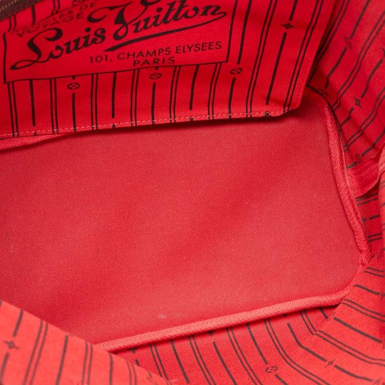 Pre Owned Louis Vuitton Damier Ebene Canvas Neverfull MM Bag