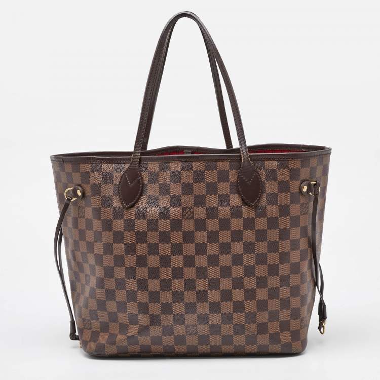 Pre Owned Louis Vuitton Damier Ebene Canvas Neverfull MM Bag