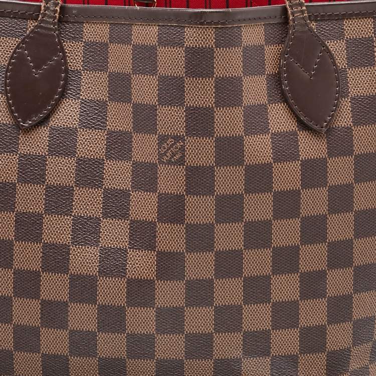 Pre Owned Louis Vuitton Damier Ebene Canvas Neverfull MM Bag