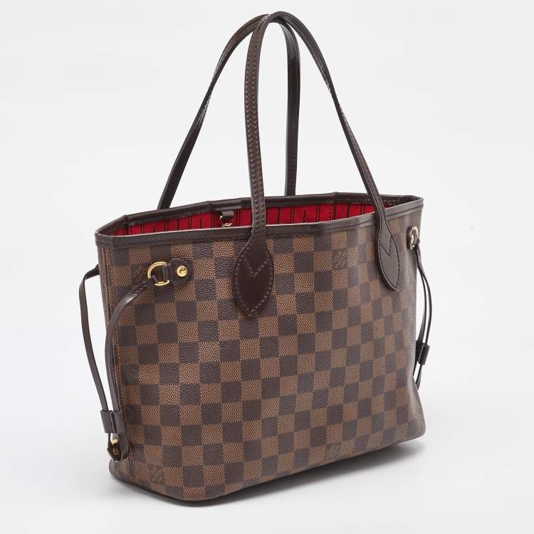 Pre Owned Louis Vuitton Damier Ebene Canvas Neverfull PM Bag