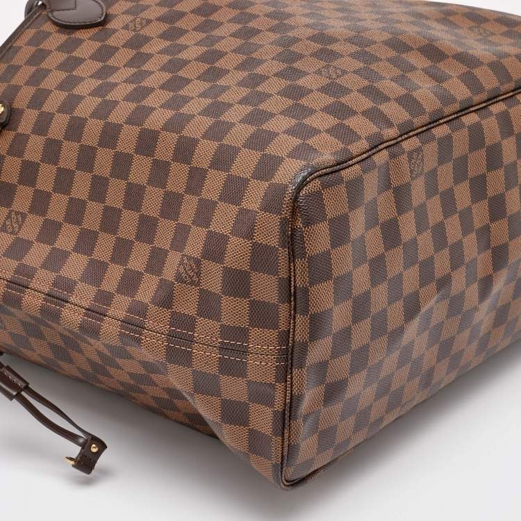 Pre Owned Louis Vuitton Damier Ebene Canvas Neverfull GM Bag