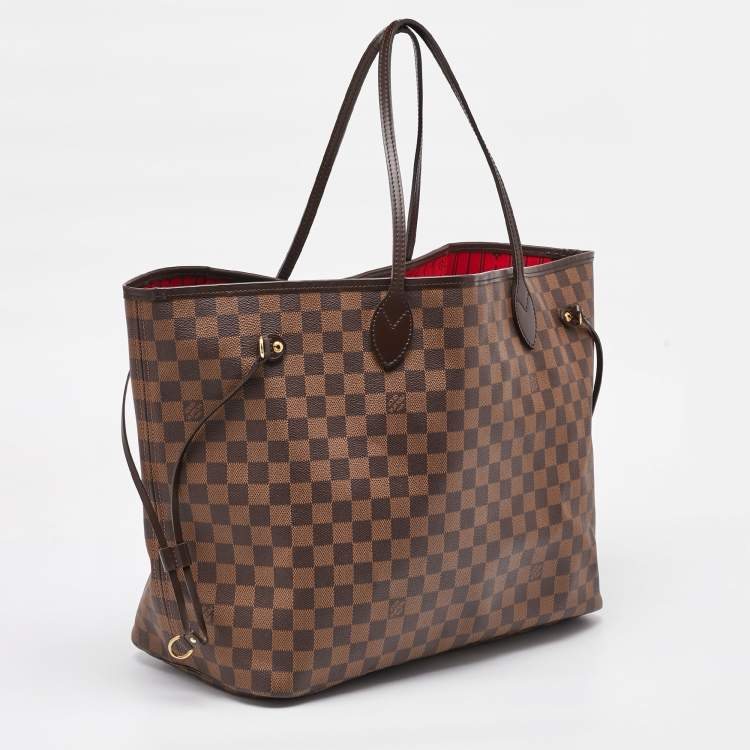 Pre Owned Louis Vuitton Damier Ebene Canvas Neverfull GM Bag