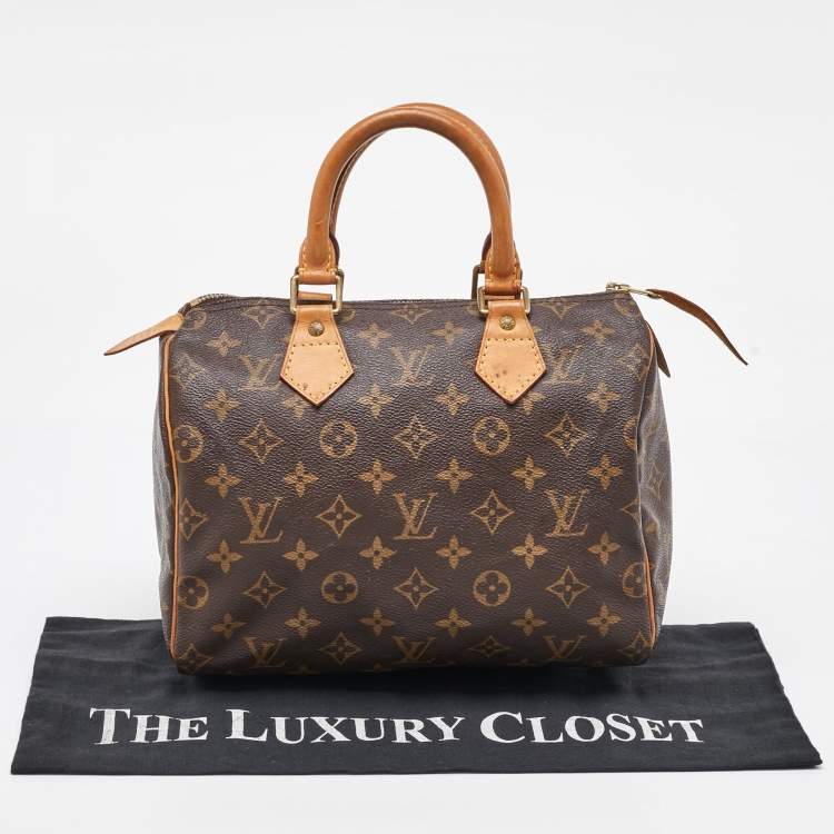 Pre Owned Louis Vuitton Monogram Canvas Speedy 25 Bag