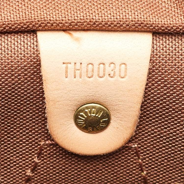 Pre Owned Louis Vuitton Monogram Canvas Speedy 30 Bag