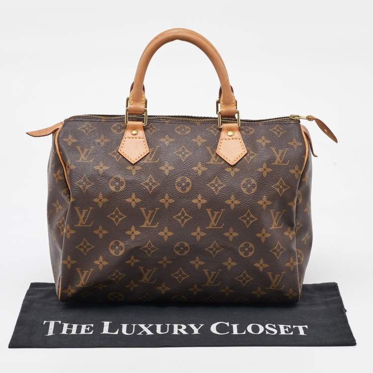 Pre Owned Louis Vuitton Monogram Canvas Speedy 30 Bag