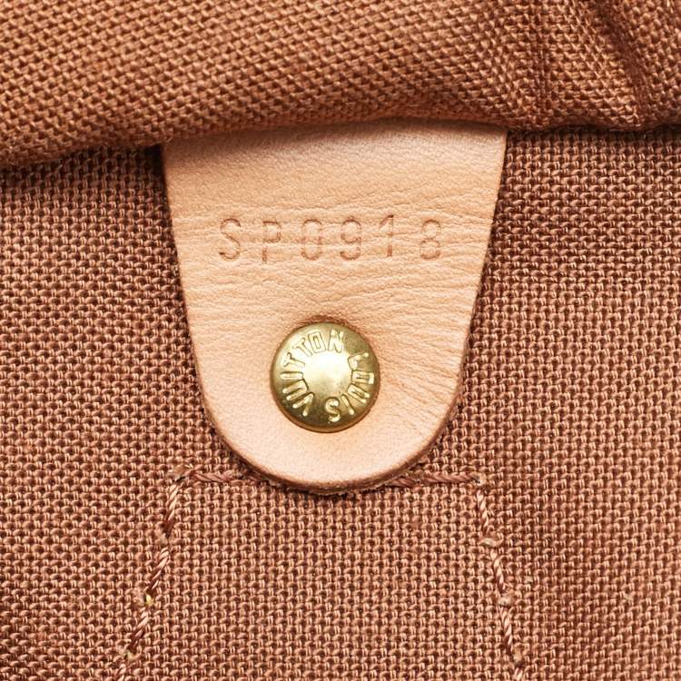 Pre Owned Louis Vuitton Monogram Canvas Speedy 30 Bag
