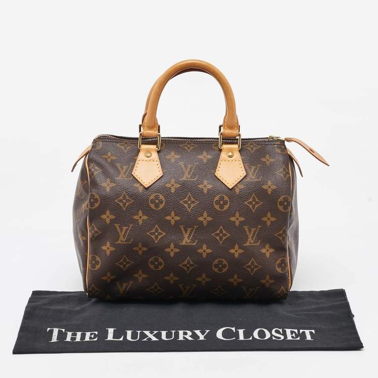 Pre Owned Louis Vuitton Monogram Canvas Speedy 25 Bag