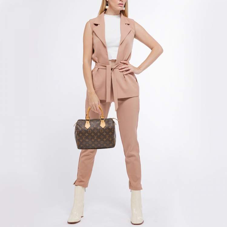 Pre Owned Louis Vuitton Monogram Canvas Speedy 25 Bag