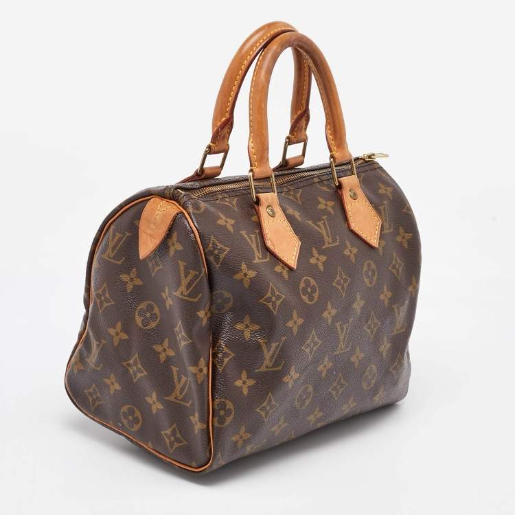 Pre Owned Louis Vuitton Monogram Canvas Speedy 25 Bag