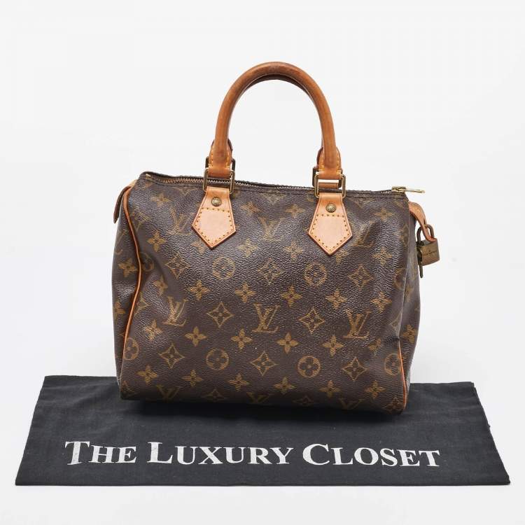 Pre Owned Louis Vuitton Monogram Canvas Speedy 25 Bag