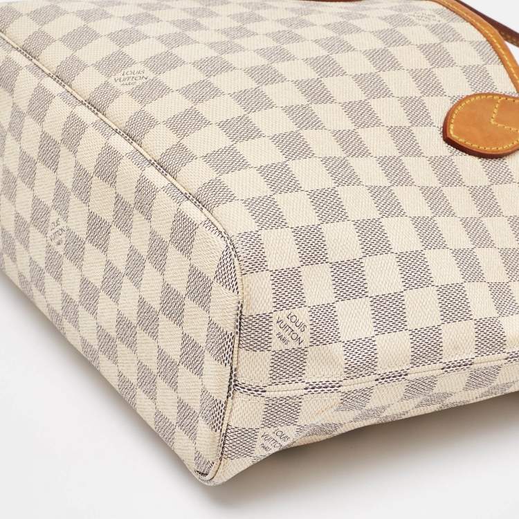 Pre Owned Louis Vuitton Damier Azur Canvas Neverfull PM Bag