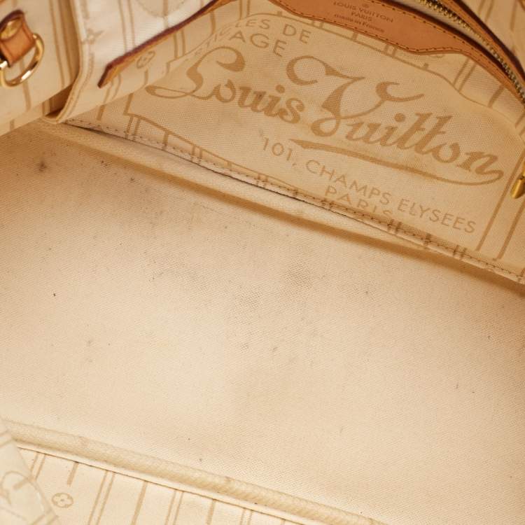 Pre Owned Louis Vuitton Damier Azur Canvas Neverfull PM Bag