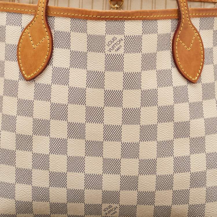 Pre Owned Louis Vuitton Damier Azur Canvas Neverfull PM Bag