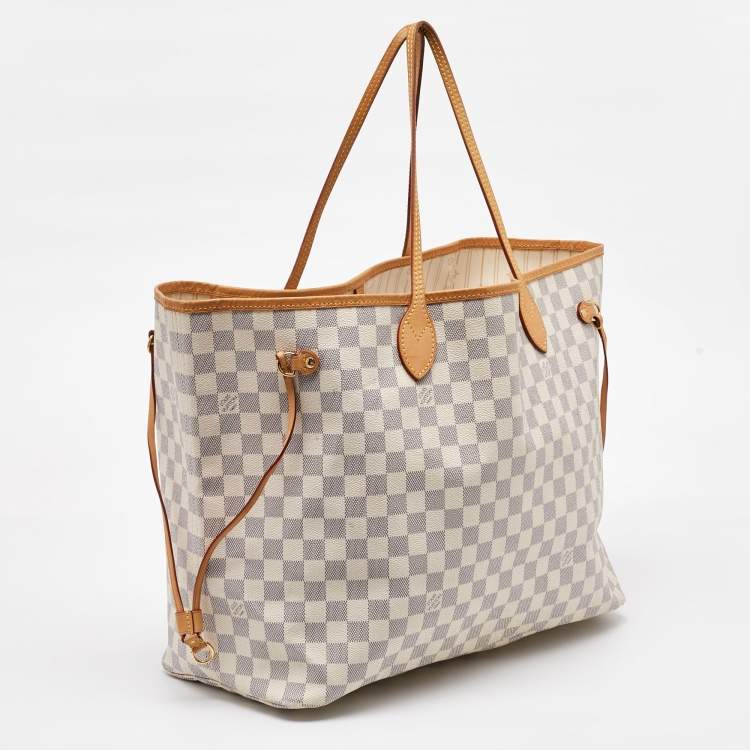 Pre Owned Louis Vuitton Damier Azur Canvas Neverfull GM Bag