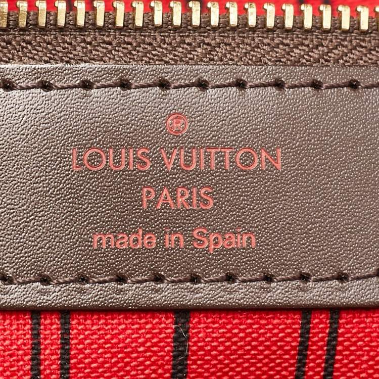 Pre Owned Louis Vuitton Damier Ebene Canvas Neverfull MM Bag