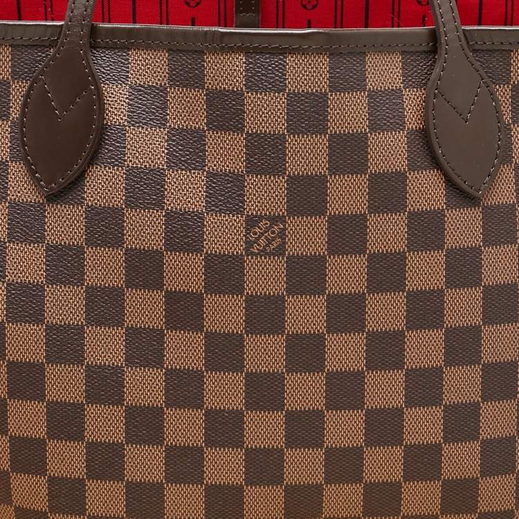 Pre Owned Louis Vuitton Damier Ebene Canvas Neverfull MM Bag