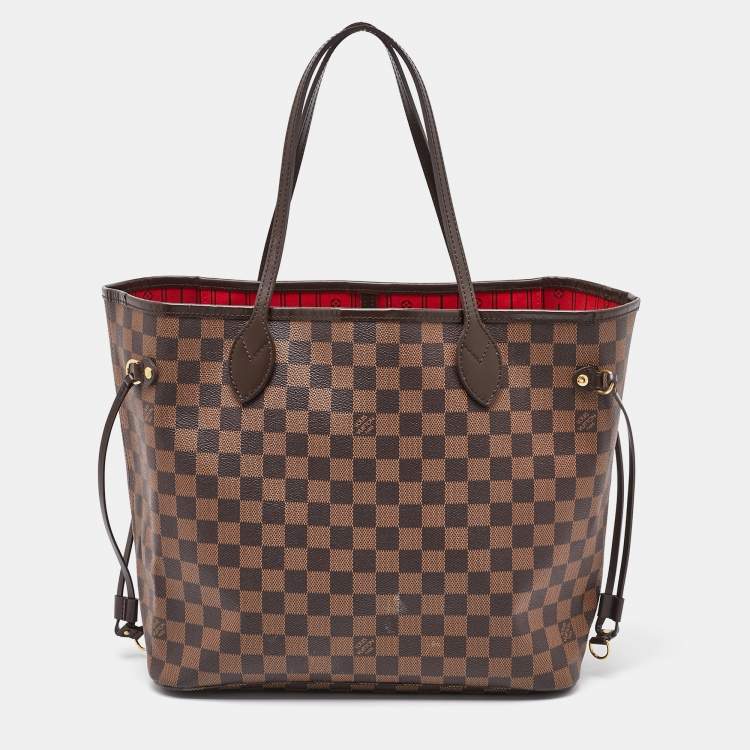 Pre Owned Louis Vuitton Damier Ebene Canvas Neverfull MM Bag