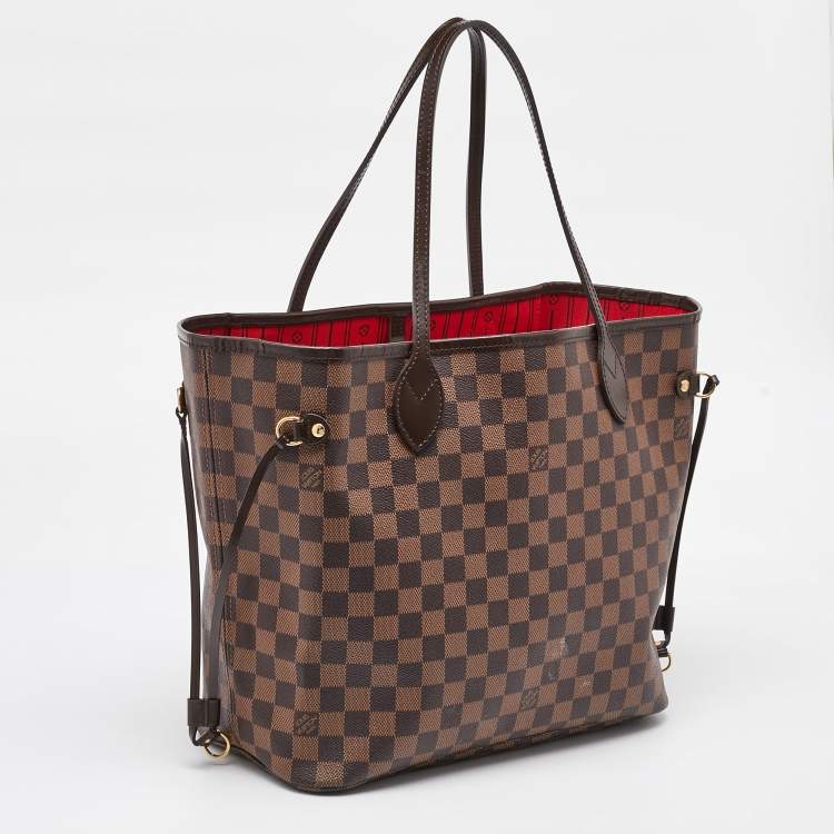 Pre Owned Louis Vuitton Damier Ebene Canvas Neverfull MM Bag