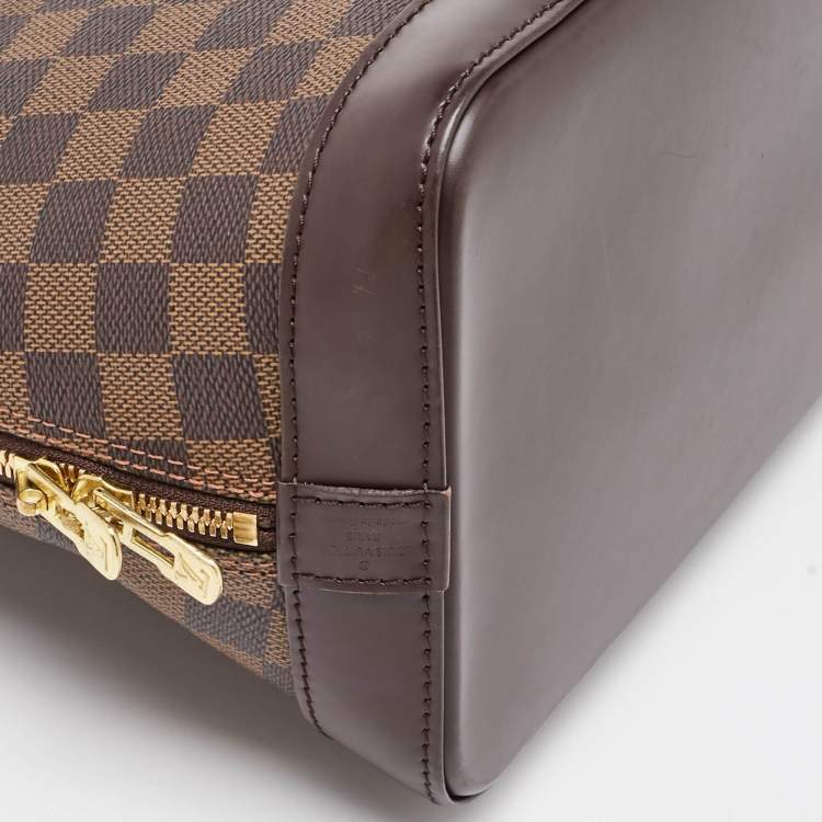 Pre Owned Louis Vuitton Damier Ebene Canvas Alma PM Bag
