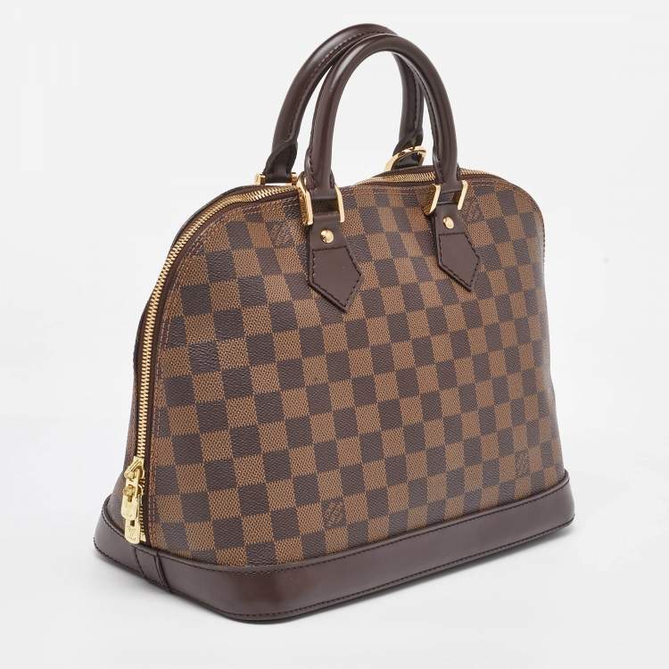 Pre Owned Louis Vuitton Damier Ebene Canvas Alma PM Bag