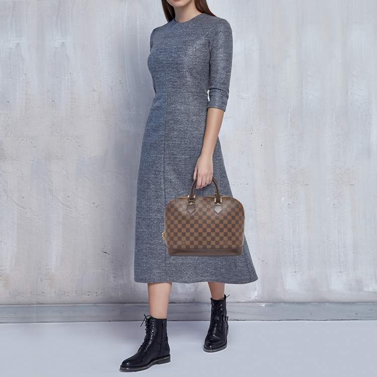 Pre Owned Louis Vuitton Damier Ebene Canvas Alma PM Bag