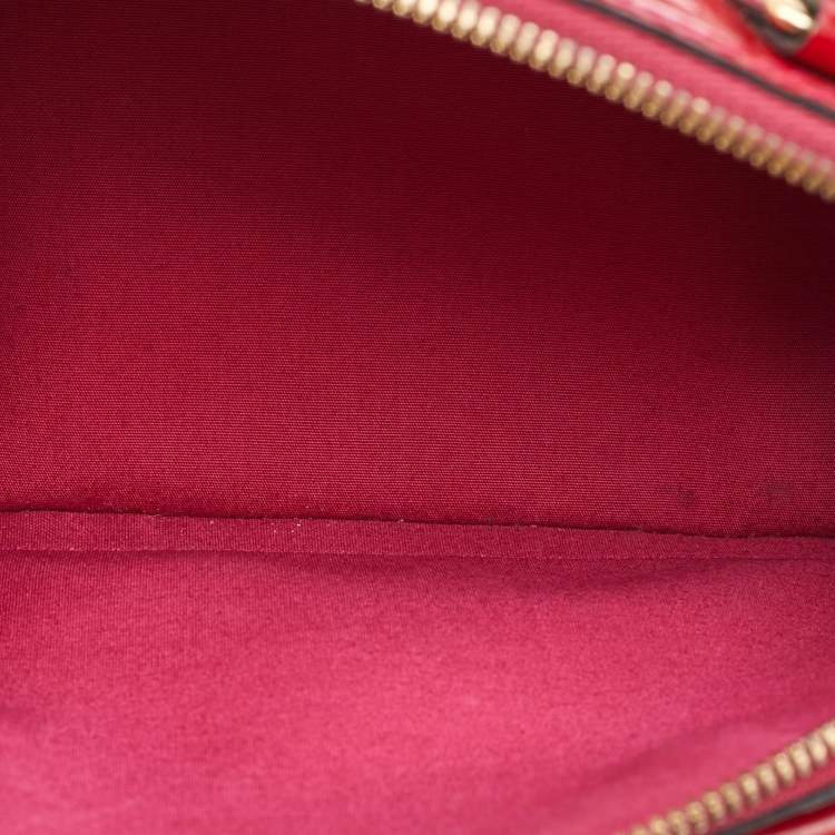 Pre Owned Louis Vuitton Indian Rose Monogram Vernis Alma BB Bag