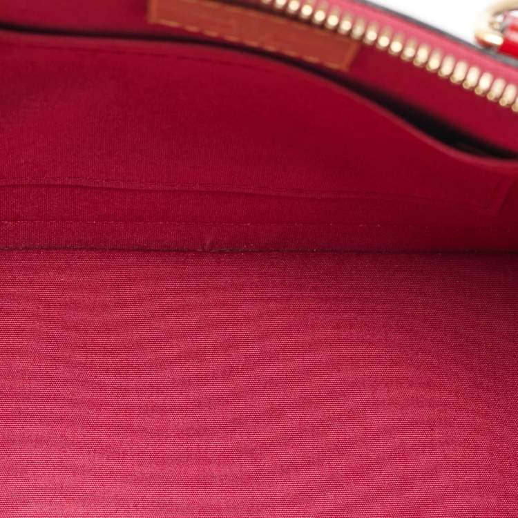 Pre Owned Louis Vuitton Indian Rose Monogram Vernis Alma BB Bag