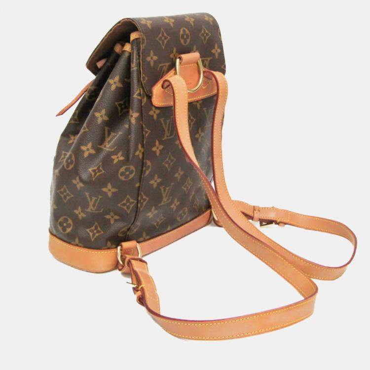 Pre Owned Louis Vuitton Brown Monogram Canvas Montsouris MM Backpack