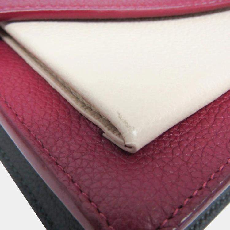 Pre Owned Louis Vuitton Light Beige Wine Pochette Lock Me Chain Shoulder Bag