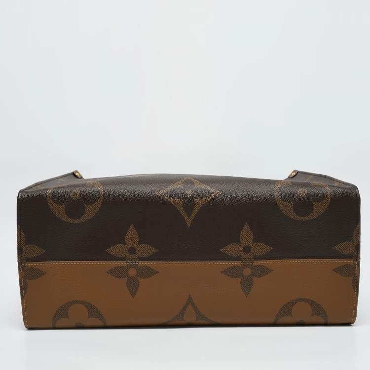 Pre Owned Louis Vuitton Monogram Reverse Giant Canvas OnTheGo GM Bag