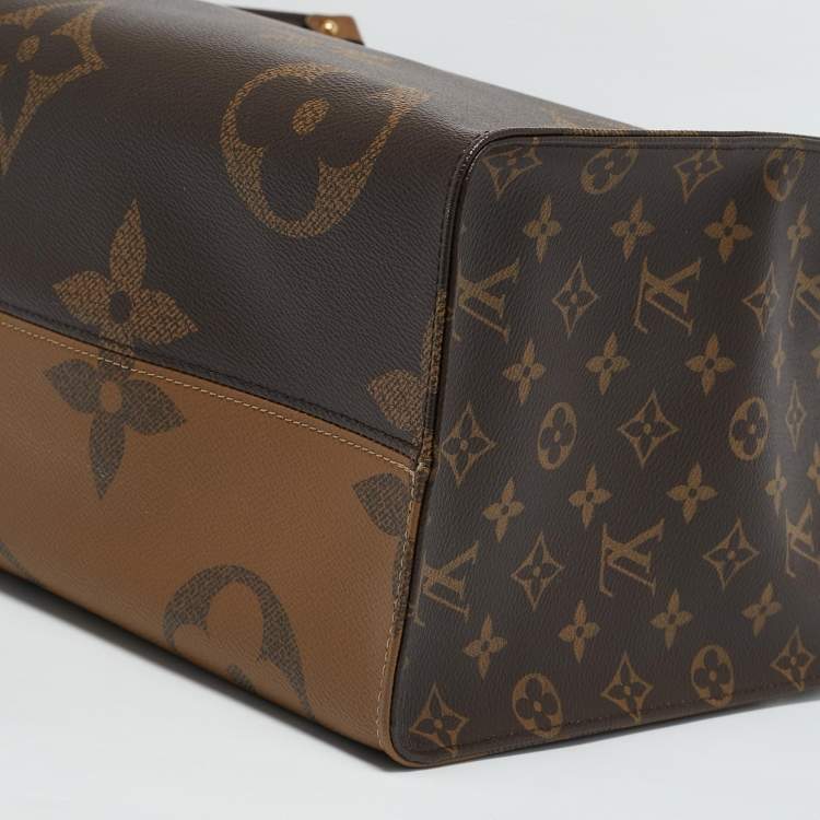 Pre Owned Louis Vuitton Monogram Reverse Giant Canvas OnTheGo GM Bag