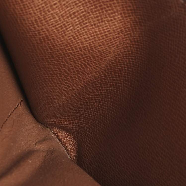 Pre Owned Louis Vuitton Monogram Canvas Kisslock Trifold Wallet