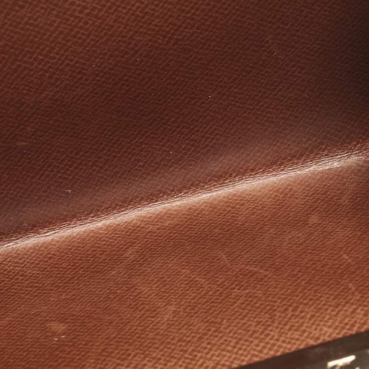Pre Owned Louis Vuitton Monogram Canvas Kisslock Trifold Wallet