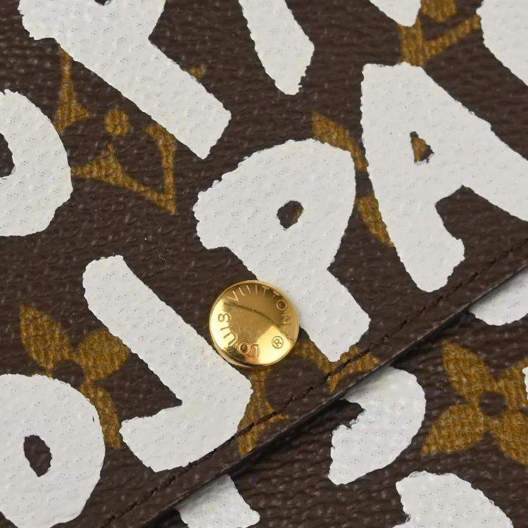 Pre Owned Louis Vuitton Monogram Graffiti Porte Monnaie Credit Wallet