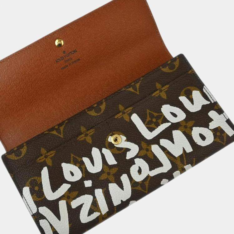 Pre Owned Louis Vuitton Monogram Graffiti Porte Monnaie Credit Wallet