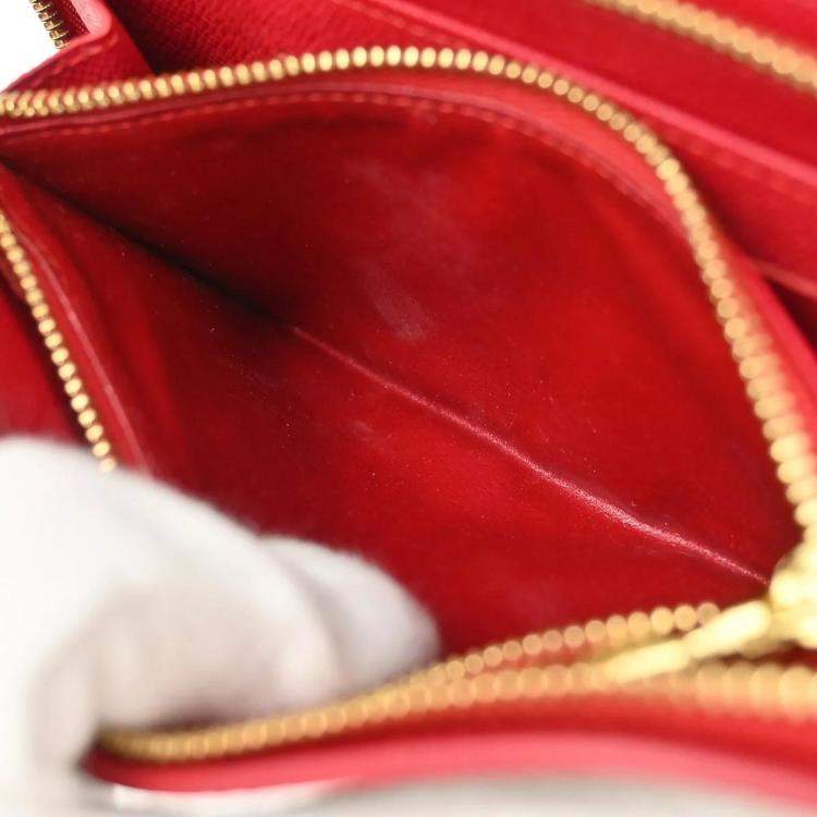 Pre Owned Louis Vuitton Monogram Canvas Cherry Porte Monnaie Zip Wallet