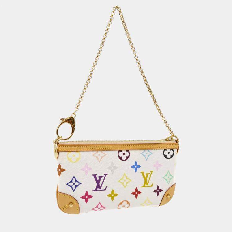 Pre Owned Louis Vuitton Multicolor Monogram Canvas Pochette Milla MM Shoulder Bag